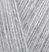 ANGORA GOLD 614 серый меланж